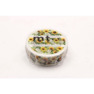 mt masking tape sunflower (MTEX1P138) / เทปตกแต่งวาชิ ลาย sunflower แบรนด์ mt masking tape ประเทศญี่ปุ่น