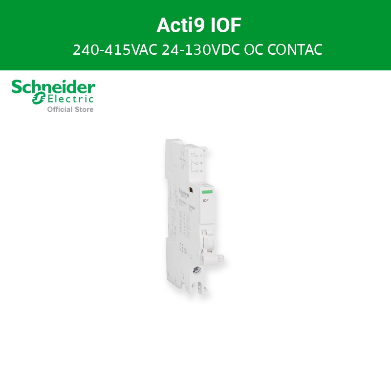 Schneider Electric  Auxiliary contact, Acti9, iOF, 1 OC, AC/DC (A9A26924)