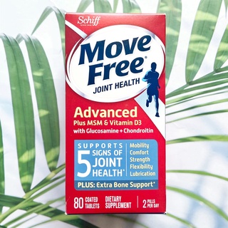 Move Free® Joint Health, Advanced Plus MSM &amp; Vitamin D3 with Glucosamine + Chondroitin 80 Coated Tablets (Schiff)