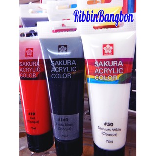 สีอะคริลิคซากุระ Sakura ขนาด 75 ml.