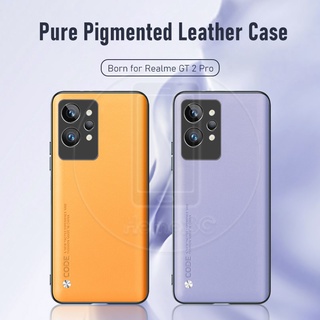 Realme GT 2 Pro 5G เคสแข็ง PC + เคสหนัง PU เคสโทรศัพท์