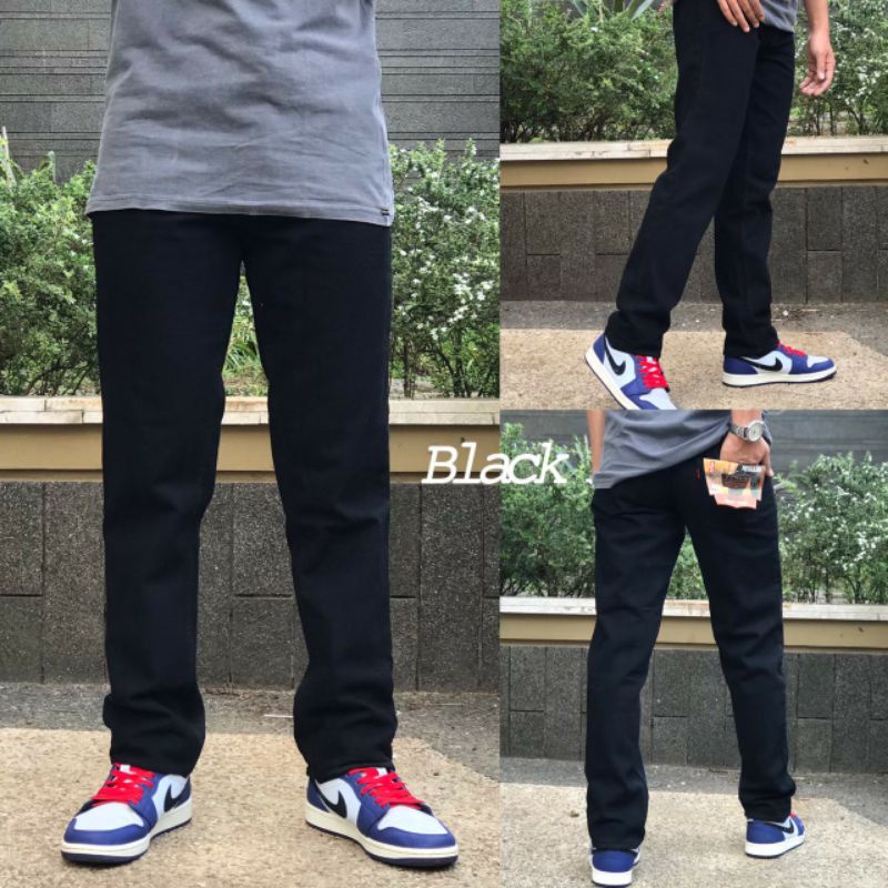 Jumbo Regular Jeans กางเกงยีนส์ผู้ชาย Vinteg Standard Black NK28/32 NB33/38