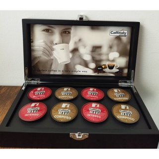 กล่องเก็บกาแฟแบบแคปซูล สุดหรูจาก Caffitaly Capsule Display Box for 8 Caps