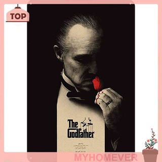 Myhom ป้ายโลหะดีบุก ลาย The Godfather สไตล์วินเทจ สําหรับบาร์ ผับ คลับ