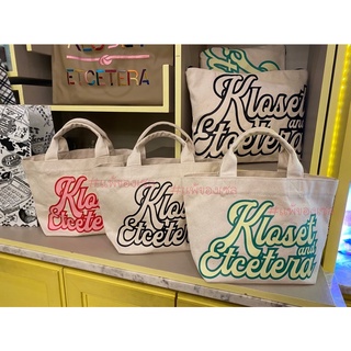 ของแท้💯 [ส่งพร้อมถุงช้อป] Kloset Etcetera Canvas Tote Bag : Size S/ M