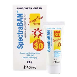 SpectraBAN Sensitive SPF30 สเป็คตร้าแบน ครีมกันแดด สำหรับผิวเป็นสิว ซึมเร็ว ไม่มัน ไม่อุดตัน ขนาด 20 กรัม 10066