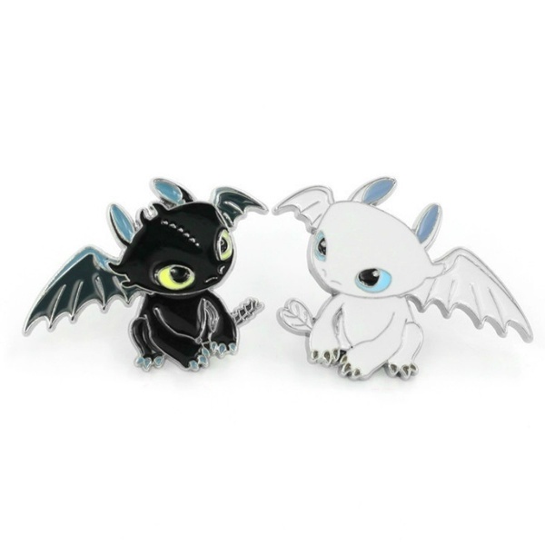 เครื่องประดับ เข็มกลัด รูปมังกร How To Train Your Dragon น่ารัก สําหรับตกแต่งกระเป๋า