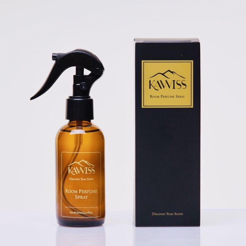 สเปรย์หอมปรับอากาศภายในบ้าน ขนาดบรรจุ 120 ML Kawiss Room Perfume Spray ช่วยปรับอากาศในบ้านให้หอมสดชื่นทันทีที่ใช้งาน
