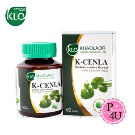 Khaolaor k-cenla ขาวละออ เค-เซนล่า ใบบัวบกสกัด ผลิตภัณฑ์เสริมอาหารใบบัวบกสกัด 60 เม็ด #5984