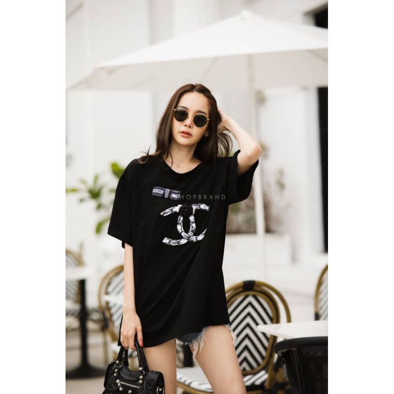 เสื้อยืด oversizeป้าย vshopbrand"