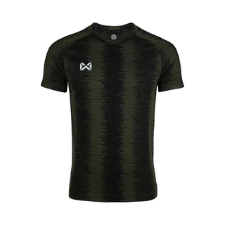 WARRIX เสื้อกีฬา Stike Jersey เสื้อฟุตบอล เสื้อออกกำลังกาย คอกลมแขนสั้น วอริกซ์ WARRIX  WA-204FBACL01 สีเขียว ทหาร 3L