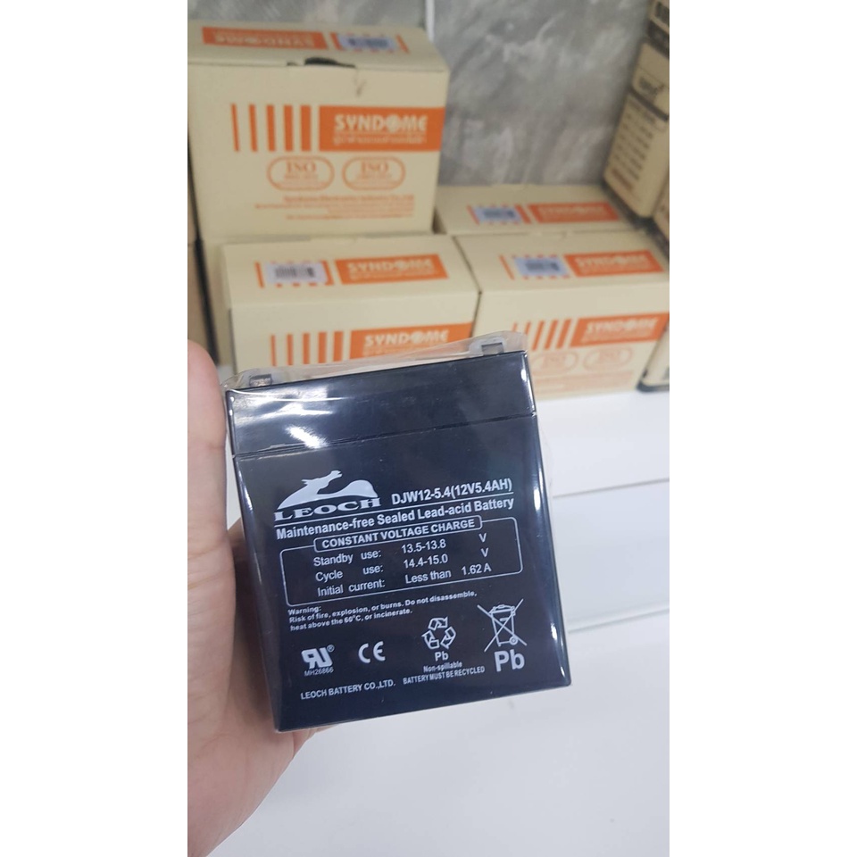 แบตเตอรี่แห้ง LEOCH DJW12-5.4 12-5.4AH  ใสเครื่องสำรองไฟได้
