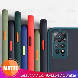 Skin Feel Matte Case For Xiaomi RedmI Note 11 Pro 5G Camera Shockproof Phone Cover On Redme Redmy Note11 4G 11S 11Pro Plus Coque