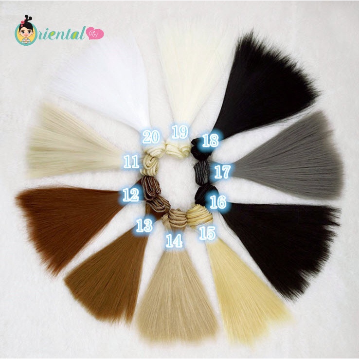 🌸พร้อมส่ง🌸No.11 - No.20 เส้นไหมผมตุ๊กตา ผมตรง เกรดงานจีน ไหมจิ้มผมตุ๊กตา DIY