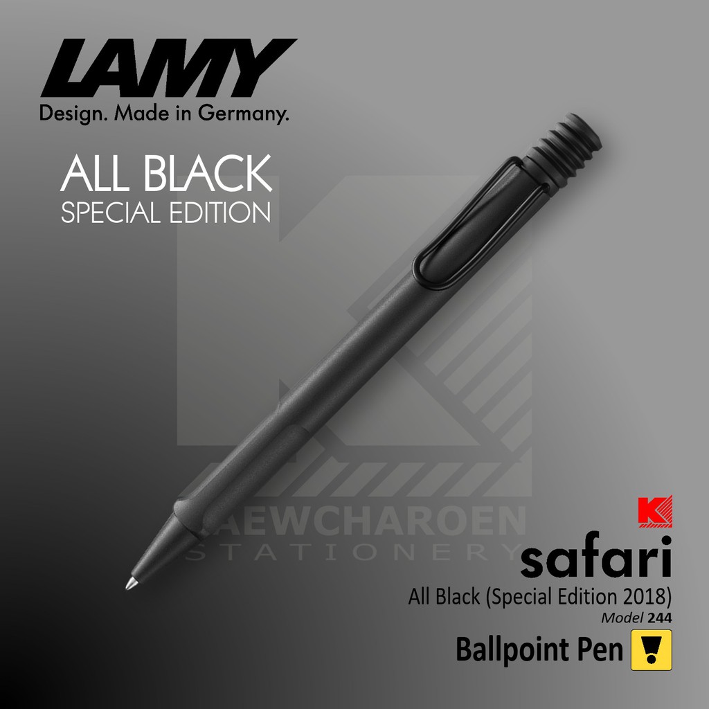 ปากกาลูกลื่น LAMY Safari All Black 2018 Edition (244)