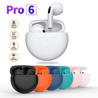 TWS Pro6 หูฟังบลูทูธ หูฟังไร้สาย ระบบสัมผัส TWS Wireless bluetooth เวอร์ชัน5.1 เชื่อมต่ออัตโนมัติ เสียงดี เสียงสเตอริโอ