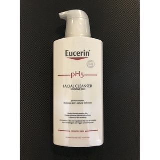 Eucerin pH5 SENSITIVE FACIAL CLEANSER 400ml ยูเซอริน เฟเชี่ยล คลีนเซอร์ 400มล(ทำความสะอาดผิวบอบบางแพ้ง่าย อย่างอ่อนโยน)