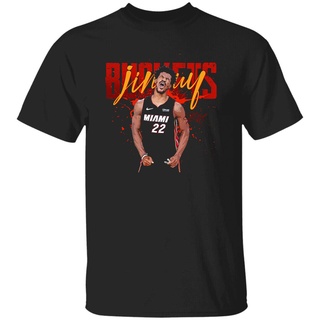 เสื้อยืด ผ้าฝ้าย พิมพ์ลาย Jimmy Butler Miami ทําความร้อน สําหรับผู้ชายSize S-5XL