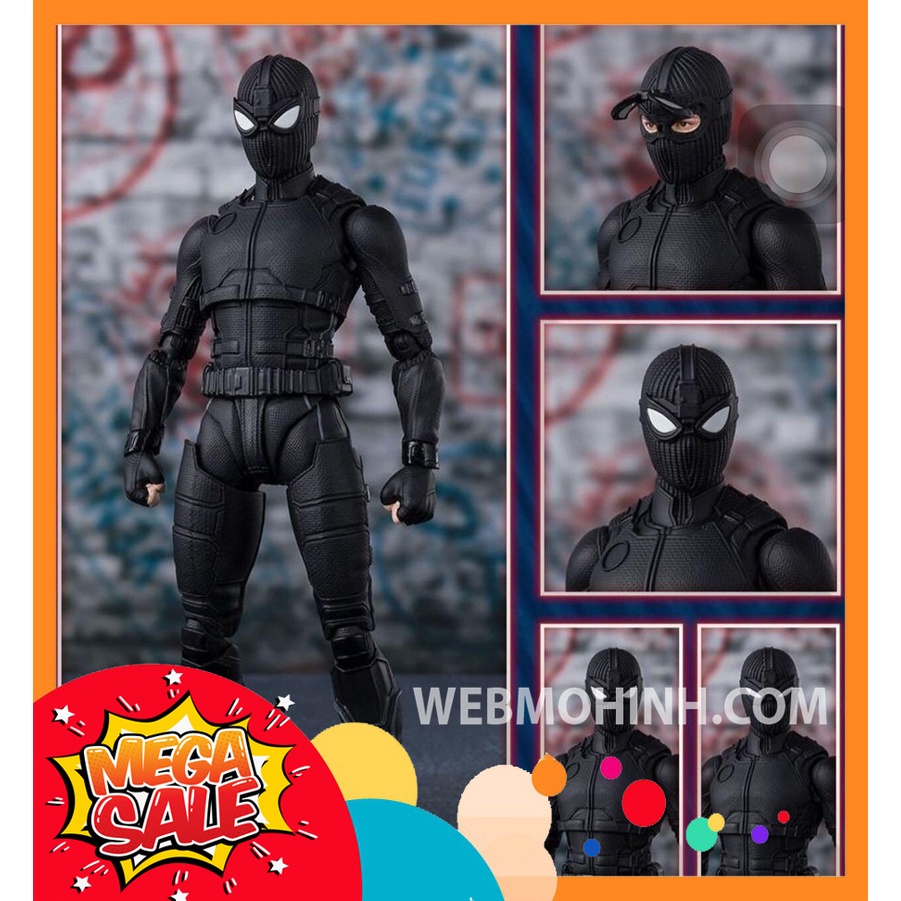 Spider Man Far From Home Black Stealth Suit SHF - Sh Figuarts เต ็ มกล ่ อง