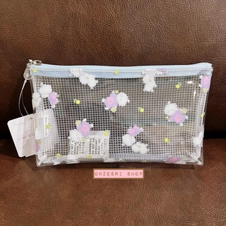 กระเป๋า Sanrio Clear Pouch ลาย Tiny Poem เป็นแบบใส ทำจาก PVC ขนาด 18.5 x 10 x 2 ซม.