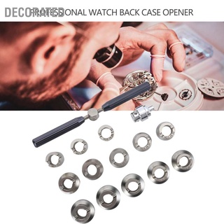 Decorated Watch Back Case Cover Opener Remover Wrench with 18.5‑36.5mm Dies Repairer Tool Set