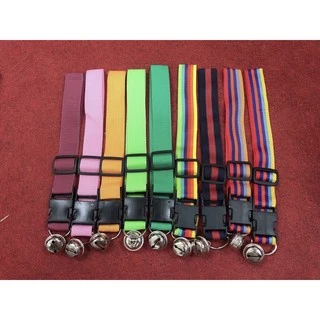 (โค้ดส่งฟรีหน้าร้าน) (คละสีคละลาย)ปลอกคอสุนัข🐶 รุ่นจัมโบ้ กระดิ่งใหญ่ ทำจากเชือกไนล่อน น้ำหนักเบาไม่อุ้มน้ำ ยาว 21 นิ้ว