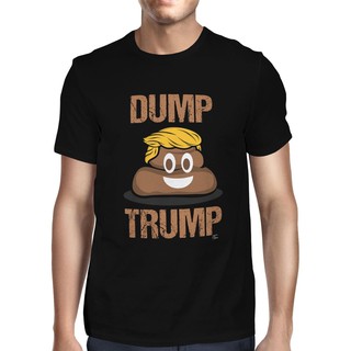 T-shirt พร้อมส่ง เสื้อยืด โอเวอร์ไซซ์ พิมพ์ลาย Dump Trump สําหรับผู้ชาย S-5XL