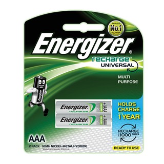 [ลดล้างสต็อค] Energizer ถ่านชาร์จรุ่น NH12U-RP2 ขนาด AAA (700mAh) ถ่านยี่ห่อ เอนเนอร์ไจเซอร์