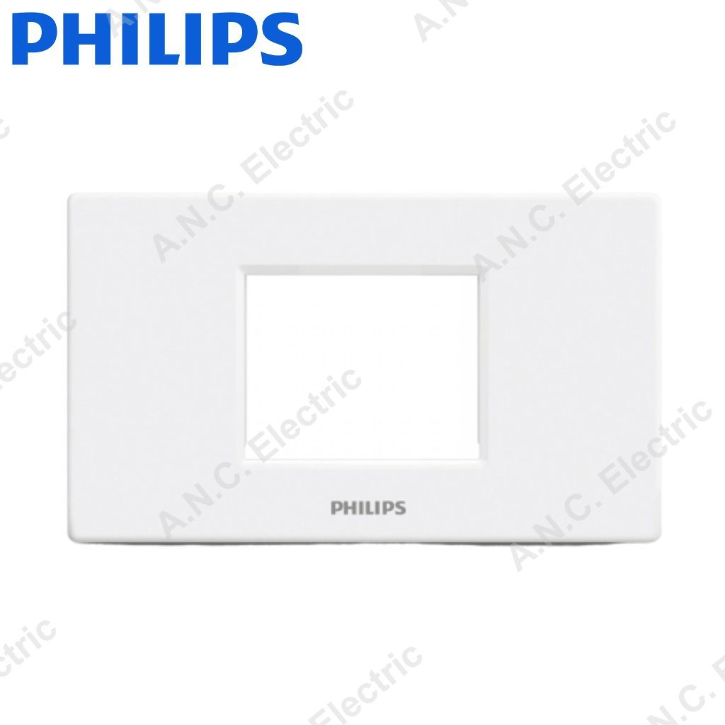 Philips ชุด ปลั๊ก/สวิทช์/ปลั๊กกราวด์เดี่ยว ฝา2ช่อง รุ่น Leafstyle และ บ๊อกลอย ราคา ถูกที่สุด ดีลบีเคเค แกลเลอรีภาพที่ 6