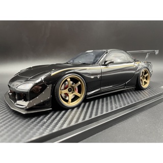 โมเดลรถจำลองสเกล 1:18 Ignition Model  FEED RX-7 (FD3S) Black