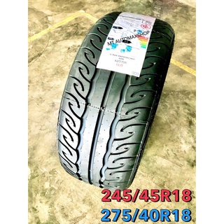 245/45R18 ➖275/40R18 ลายใบไม้ AD08.[ปี2022] VGl0GY ผ่านมาตราฐาน มอก. 🏁ลายดุดัน ร่องรีดน้ำใหญ่ รีดน้ำไว หนึบเข้าโค้งดี