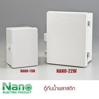 ตู้กันน้ำ ตู้พลาสติก ฝาทึบ ฝาใส NANO ฝาเปิดปิด ตู้นาโน ขอใบกำกับภาษีได้