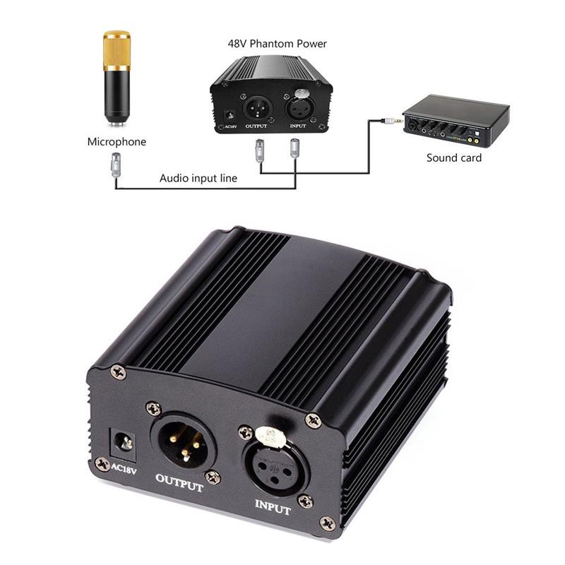 48v Phantom Power Supply สำหรับไมโครโฟน Shopee Thailand