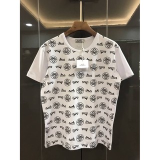 Hermes Logo Print t shirt