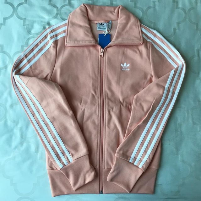 🌟New🌟Adidas Jacket สีชมพู คอปกตั้ง
