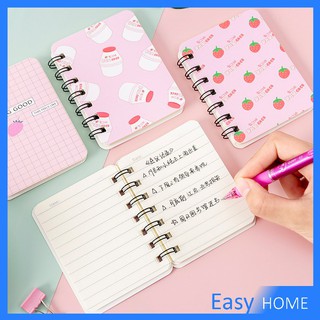 สมุดโน๊ตการ์ตูนแบบสันห่วง มีเส้น สมุดบันทึก notebook