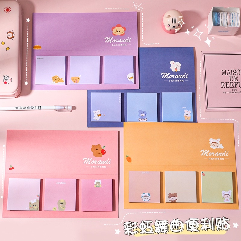 A49 เซ็ทกระดาษโน๊ต โพสต์อิท กระดาษโน๊ต พร้อมส่งในไทย
