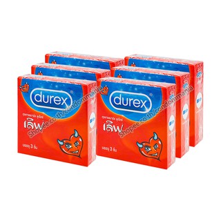 ถุงยางอนามัย Durex Love 6 กล่อง (18 ชิ้น)