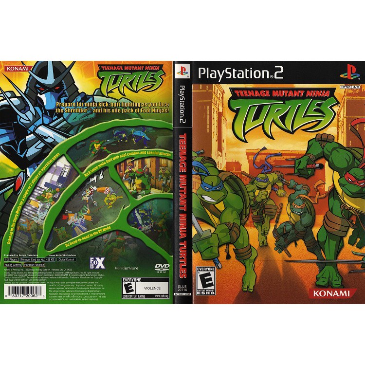 TEENAGE MUTANT NINJA TURTLES 1 [PS2 US : DVD5 1 Disc]
