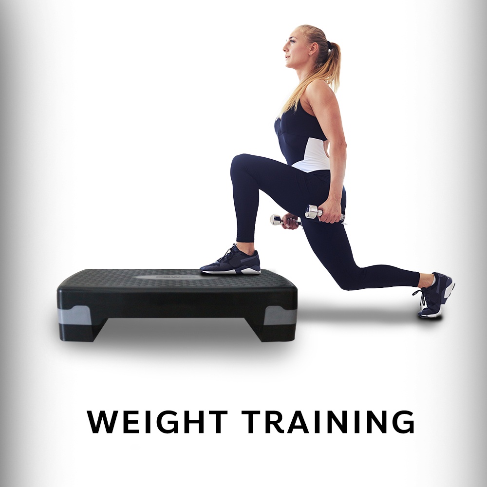 Aerobic Step เสต็ปเปอร์สำหรับเล่นแอโรบิค Body Stepper (สีดำ ...