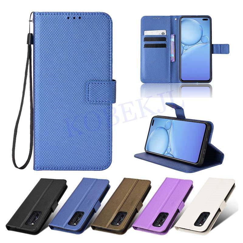 Vivo V19 V17 Y20i Y19 Y15 Y12S Y11 Flip Diamond PU Leather Wallet Card Slot Phone Cover VivoV19 V19N