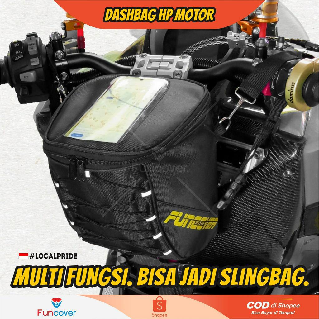 Dashbag TankBag HP Box Bag GPS Sling Bag Waterproof Motorcycle Handlebar Bag