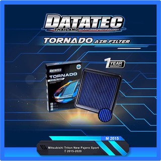 กรองอากาศผ้า Datatec Tornado รุ่น Mitsubishi New Triton, New Pajero Sport ปี 2015-2020 แผ่นกรองอากาศ ไส้กรองอากาศ กรองอา