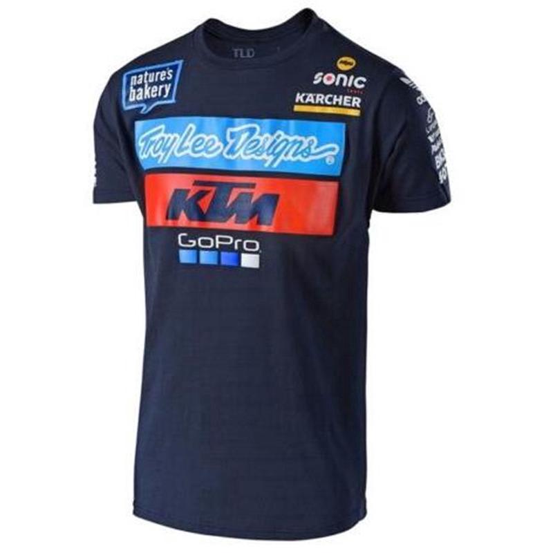 ktm เสื้อยืดคอก ลมแขนสั้นผ้าฝ้าย