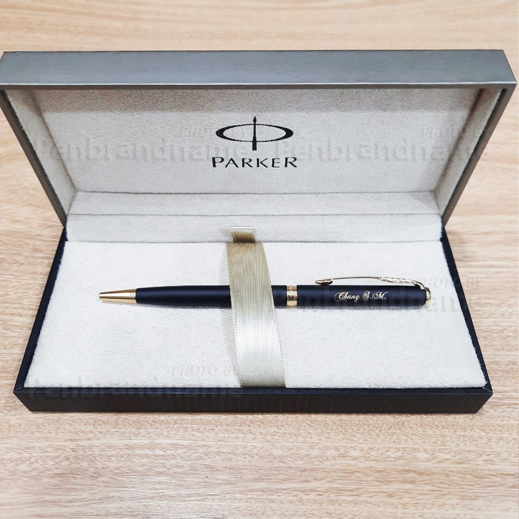 Parker Sonnet 07 slim ดำด้าน แหนบทอง ปากกา สลักชื่อฟรี