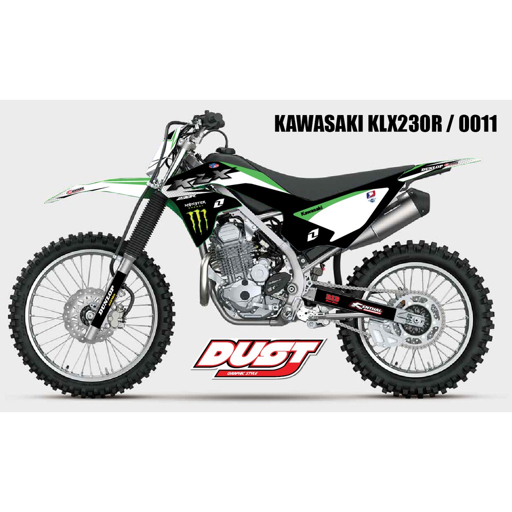 สติ๊กเกอร์ KLX 230R KAWASAKIทั้งคัน Graphic kit สติ๊กเกอร์เคลือบเงา สุดคุ้ม