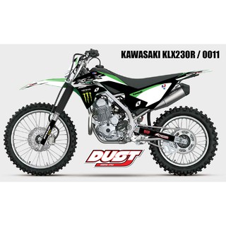 สติ๊กเกอร์วิบาก KAWASAKI KLX 230R ทั้งคัน Graphic kit สติ๊กเกอร์เคลือบเงา สุดคุ้ม