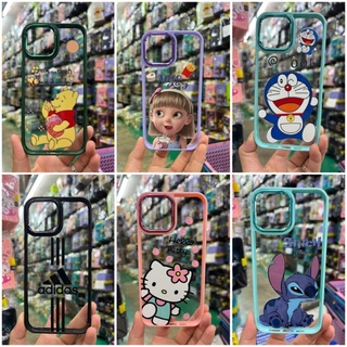 🌼 Neww 🌼 Case Oppo อคลิลิค ขอบสี ลายการ์ตูน A5s A12 A7 F9 A16k reno7z(5G) A15 A95 A74(4g) A3s A5/A9(2020) A53 พร้อมส่ง ✅