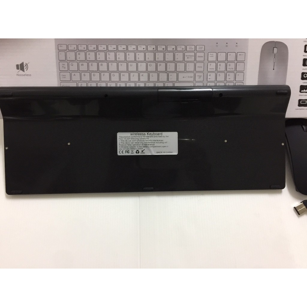 ชุดคีย์บอร์ดเมาส์ไร้สาย Keyboard&Mouse Wireless Ultra Thin Combo แป้นพิมพ์ภาษาไทย/อังฤกษ รูปที่ 4