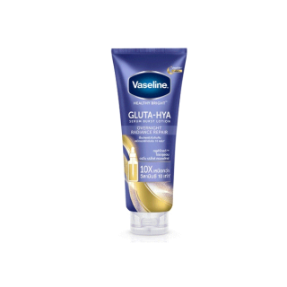 โปรโมชั่น : VASELINE - Healthy Bright Gluta-Hya Serum Burst Lotion Overnight Radiance Repair 330 ml.
